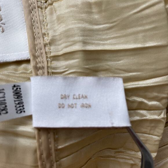 CHICO'S Royal Ruffle Rhea Gold Stardust Jacket US 12 Yellow Gold - Picture 8 of 8